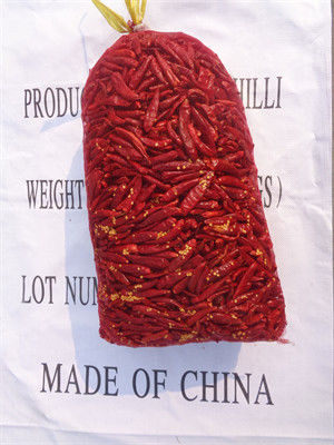 Intensive rote Chilis mit Luftgetrocknetem Hut