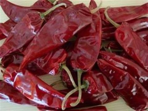 Yidu trocknete rotes Chile pfeffert Hülsen der Nahrungsmittelwürze9cm Chile für Pozole