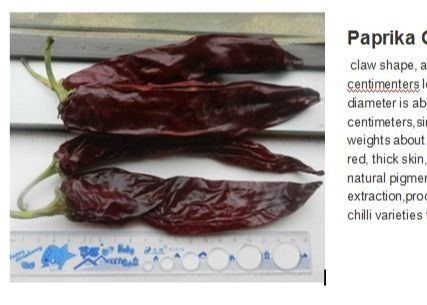 SHU500 trocknete Paprika Peppers Grade ein ganze Paprika-Hülsen-süßes Aroma