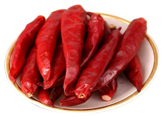 Unbestrahlter milder getrockneter roter Paprika pfeffert 4-7 cm dämpfte Feuchtigkeit kleiner als 11%